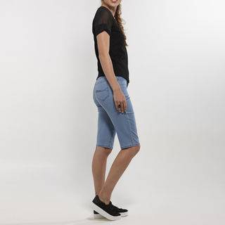 Slim Leg Denim Short