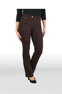 Coloured Pants Straight Plum